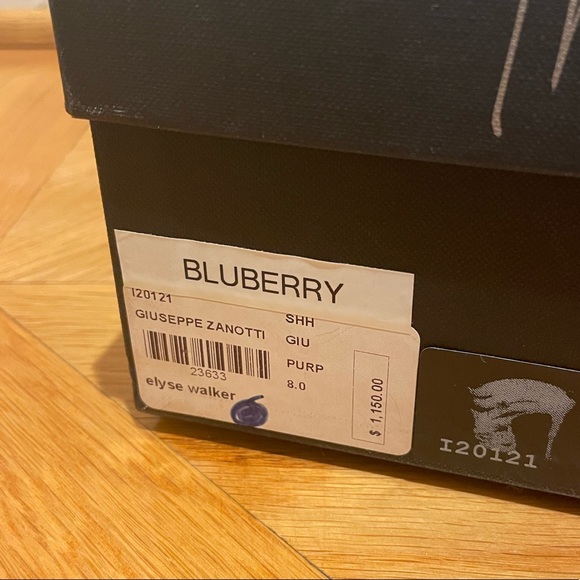 Brand new, never worn Giuseppe Zanotti platform heel in purple - Picture 9 of 9